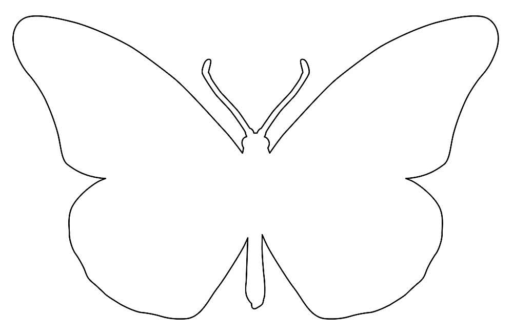 Moldes de Borboleta para Colorir