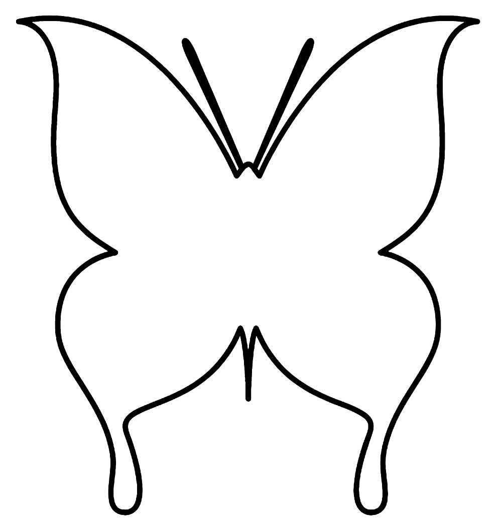 Moldes de Borboleta para Colorir