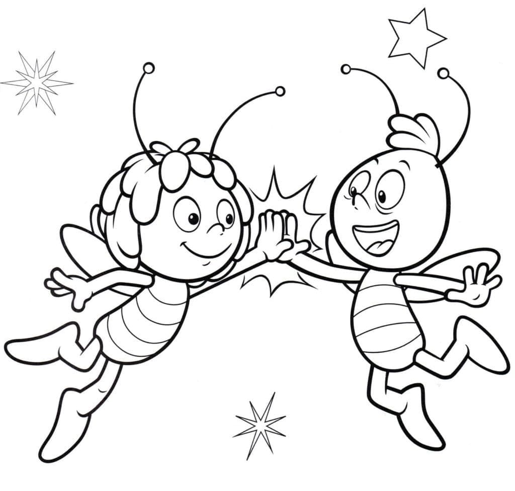 Desenhos de A Abelha Maia para Colorir