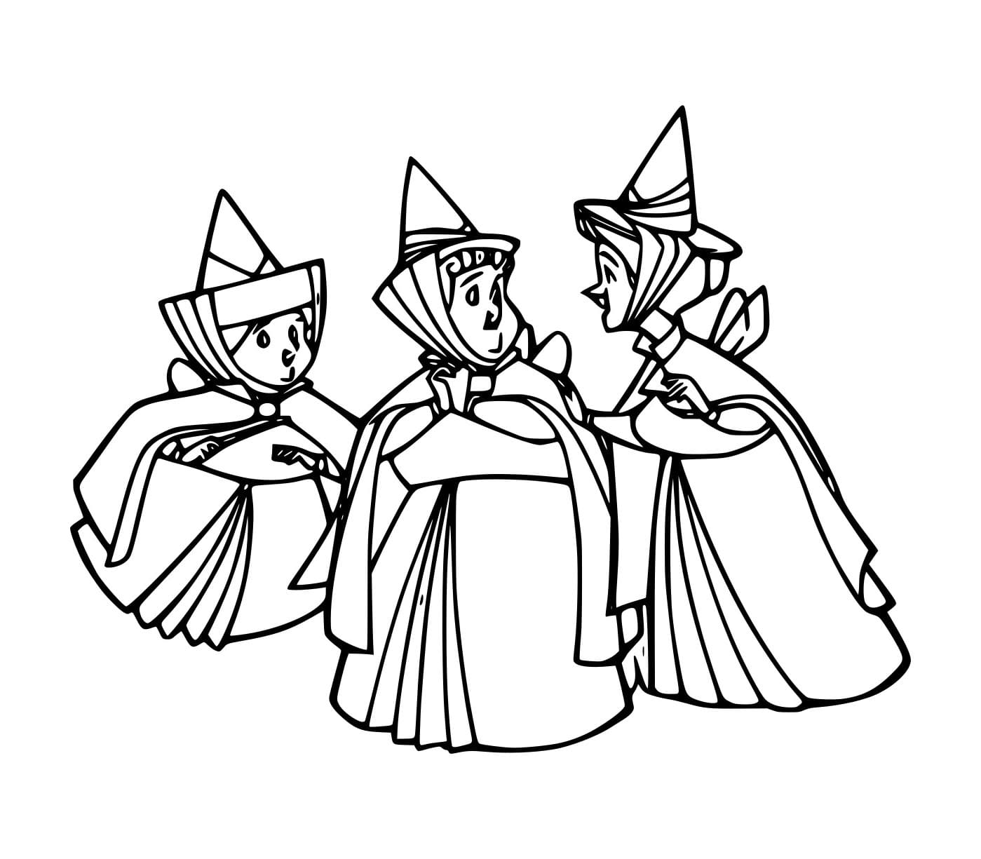 Desenho de Flora e Fauna com Merryweather para Colorir e Pintar