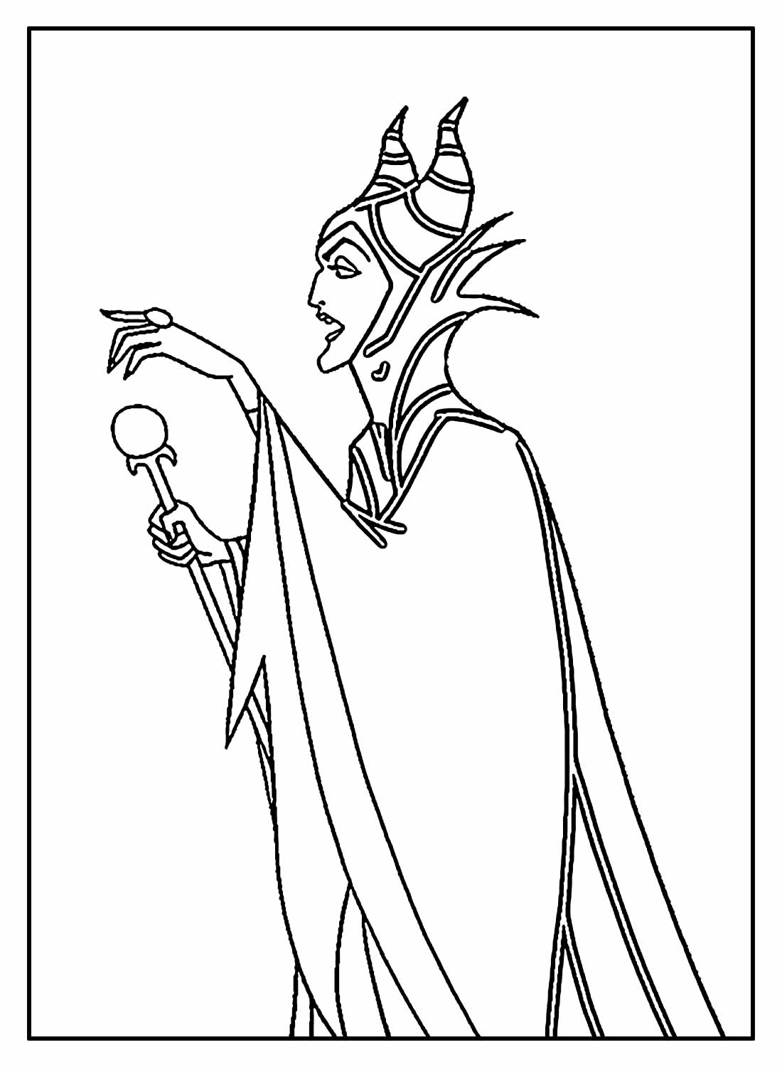 Desenho de a Bela Adormecida Download Pdf para Imprimir e Pintar