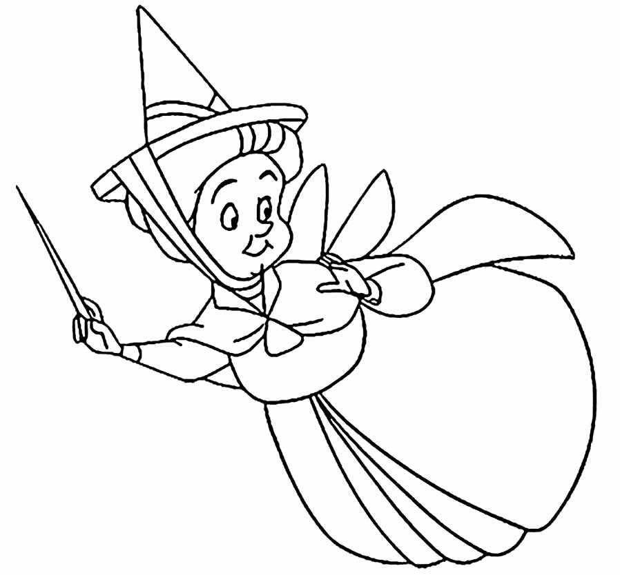 Desenho de a Bela Adormecida para Pintar Online Pdf