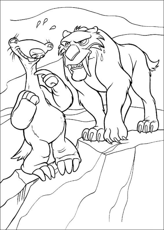 Desenhosid e Diego para Colorir