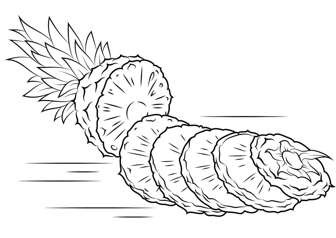 Desenhos de Abacaxi para Colorir