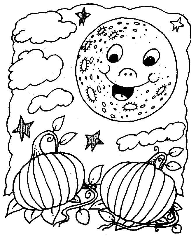 Desenhos de Abóbora para Colorir