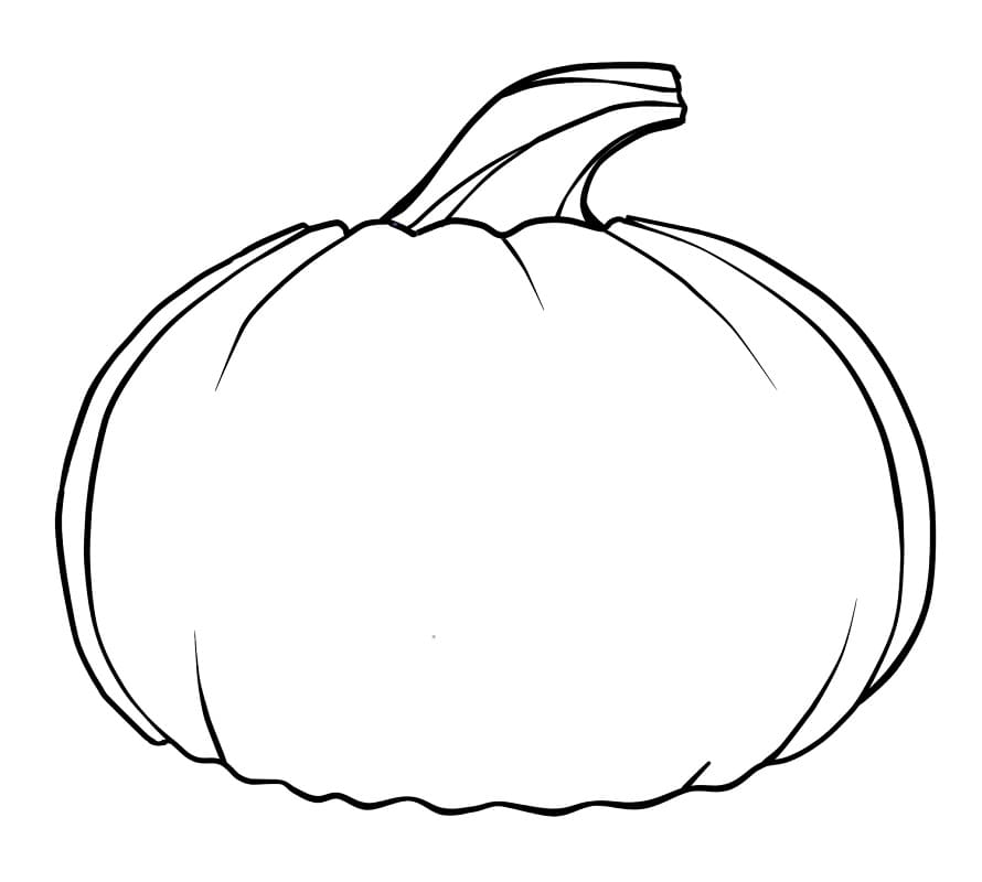 Desenho de uma Abóbora para Colorir