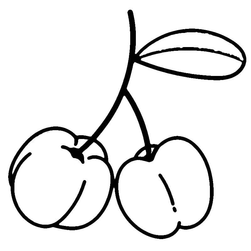 Desenhos de Acerola para Colorir