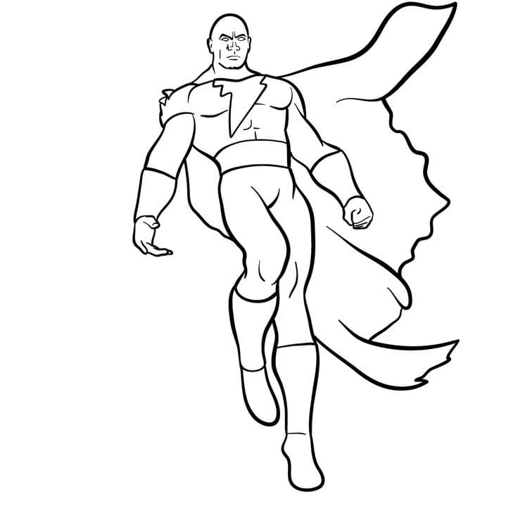Desenhos de Adao Negro para Colorir