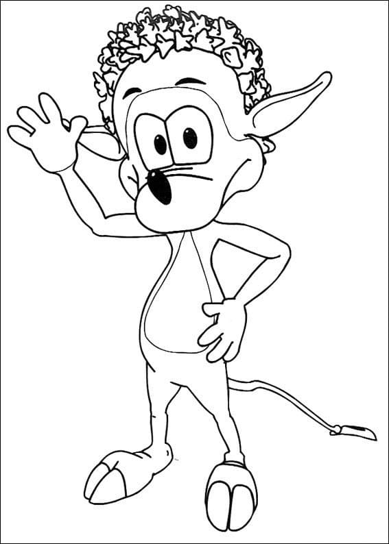 Desenho em Pdf de Adiboo para Baixar e Pintar