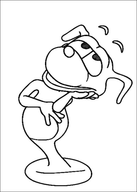 Desenho Imprimivel de Adiboo para Colorir e Pintar