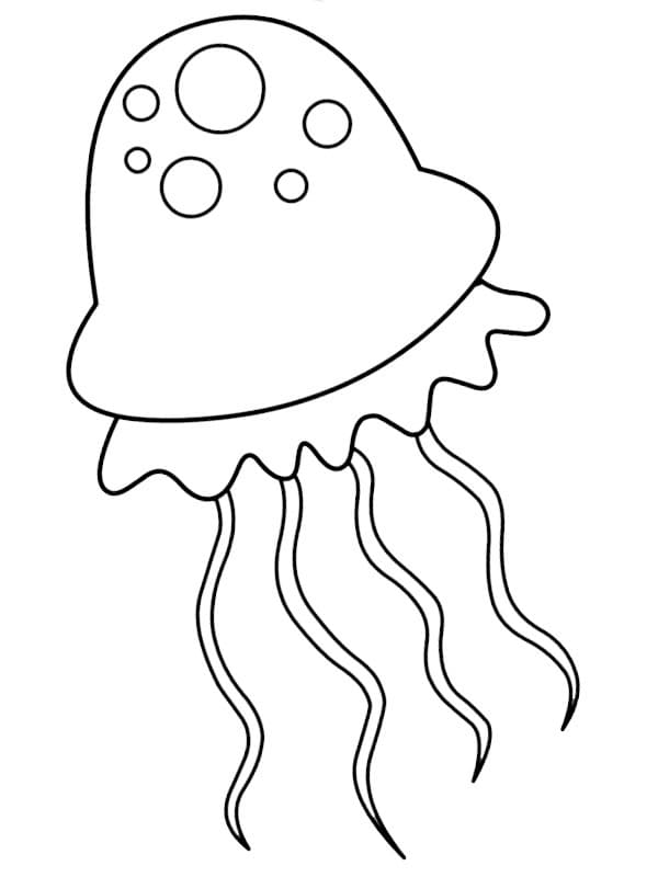 Desenhos de Água Viva para Colorir