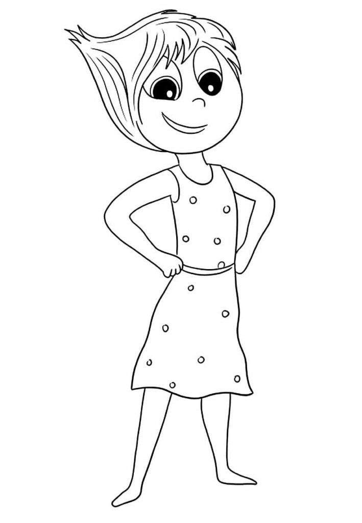 Desenho de Alegria de Disney Pixar para Colorir
