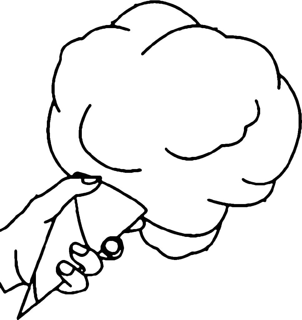 Desenhos de Algodao Doce para Colorir