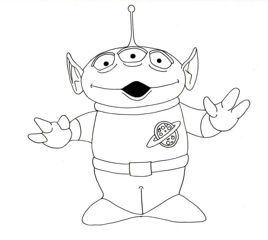 Desenho Aliens Super Estiloso para Colorir