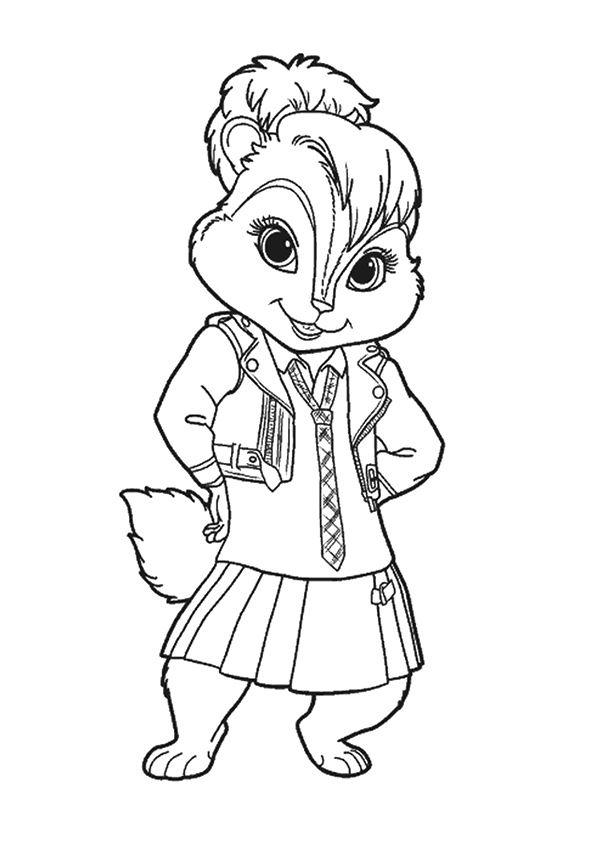 Desenhos de Alvin e Os Esquilos para Colorir