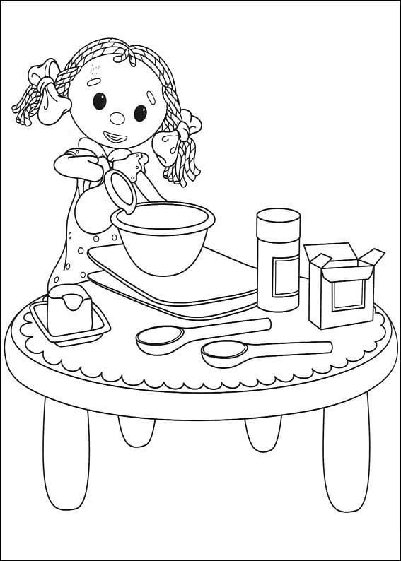 Desenho Looby Loo de Andy Pandy para Colorir