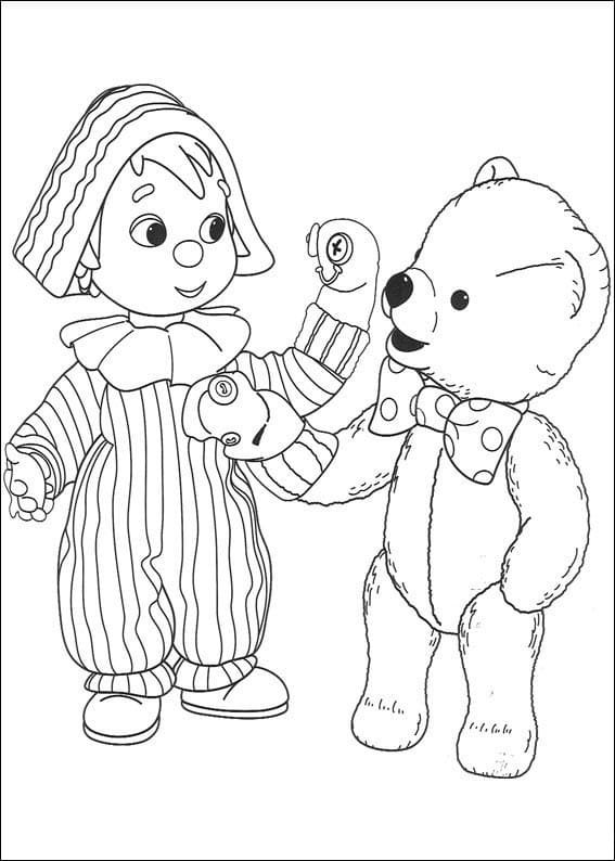 Desenhos de Andy Pandy para Colorir
