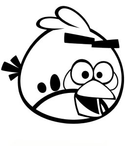 Angry Birds para Colorir 256×300