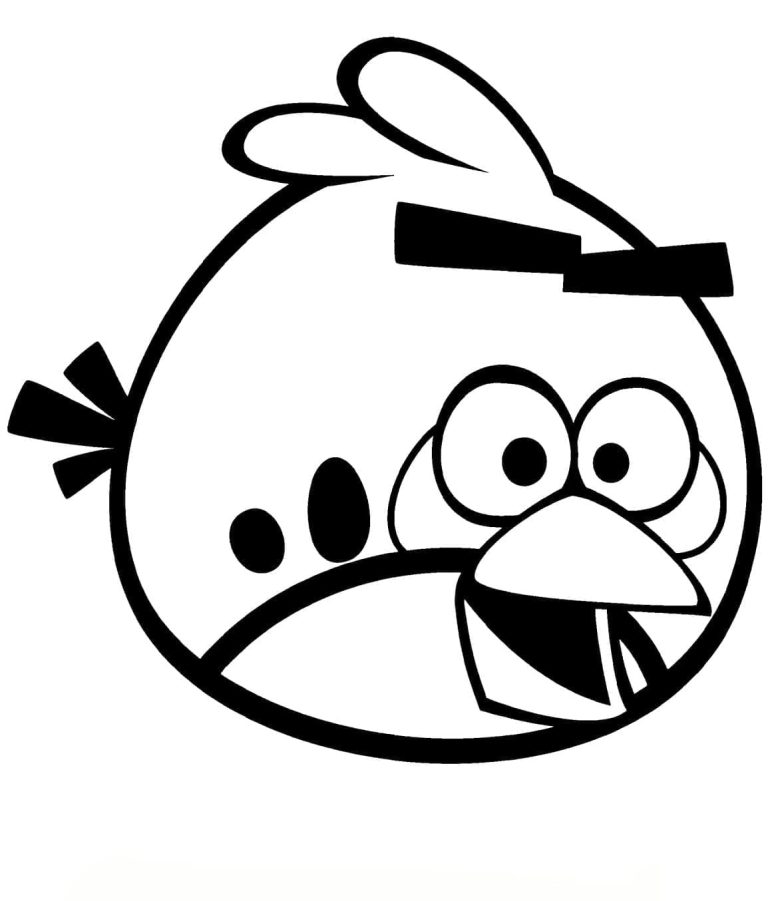 Angry Birds para Colorir 768×901