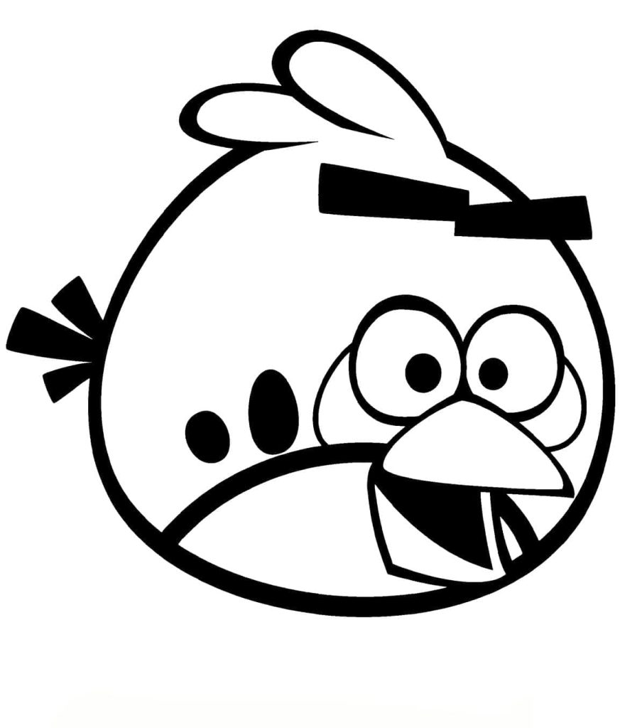 Angry Birds para Colorir 873×1024