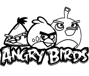 Desenho Amazing Angry Birds para Colorir 300×258