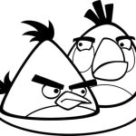 Desenho Angry Birds Chuck e Matilda para Colorir 150×150