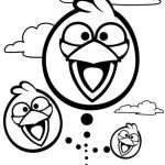 Desenho Angry Birds os Azuis para Colorir 150×150