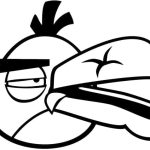 Desenho Angry Birds Pássaro Verde para Colorir em Pdf 150×150