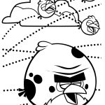 Desenho Angry Birds Terence e Pássaros Azuis para Colorir 150×150