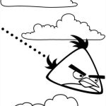 Desenho de Pássaro Chuck Angry Birds para Colorir 150×150