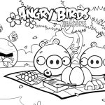 Desenho de Piquenique no Parque do Angry Birds para Colorir 150×150
