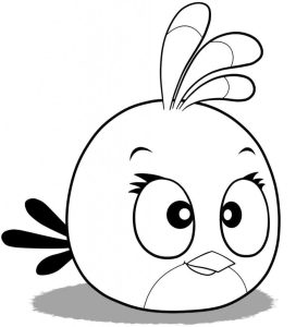 Desenho de Stella Angry Birds para Colorir 272×300