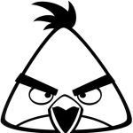 Desenho do Chuck Angry Birds para Pintar em Pdf 150×150