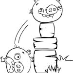 Desenho Dois Porcos de Angry Birds para Colorir 150×150