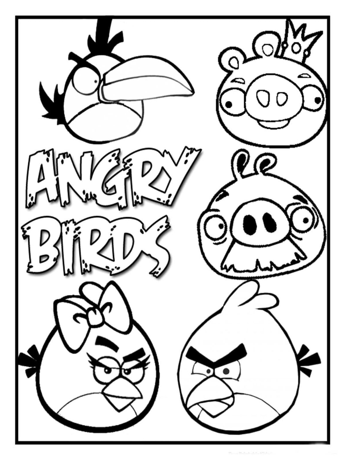 Desenho Grátis e Imprimivel de Angry Birds 1152×1536