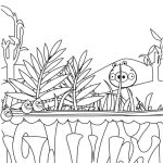 Desenho para Pintar de Porquinho do Angry Birds na Floresta para Colorir 150×150