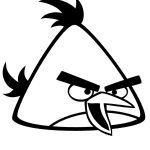 Desenho Pássaro Chuck de Angry Birds para Colorir 150×150