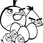 Desenho Pássaros de Angry Birds e Ovos para Imprimir em Pdf 150×150