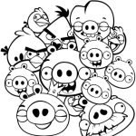 Desenho Porcos de Angry Birds Pigs para Colorir 150×150