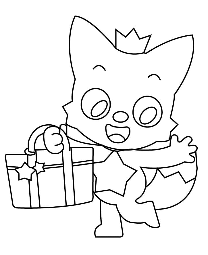 Desenho de Pinkfong Imprimível para Crianças para Colorir