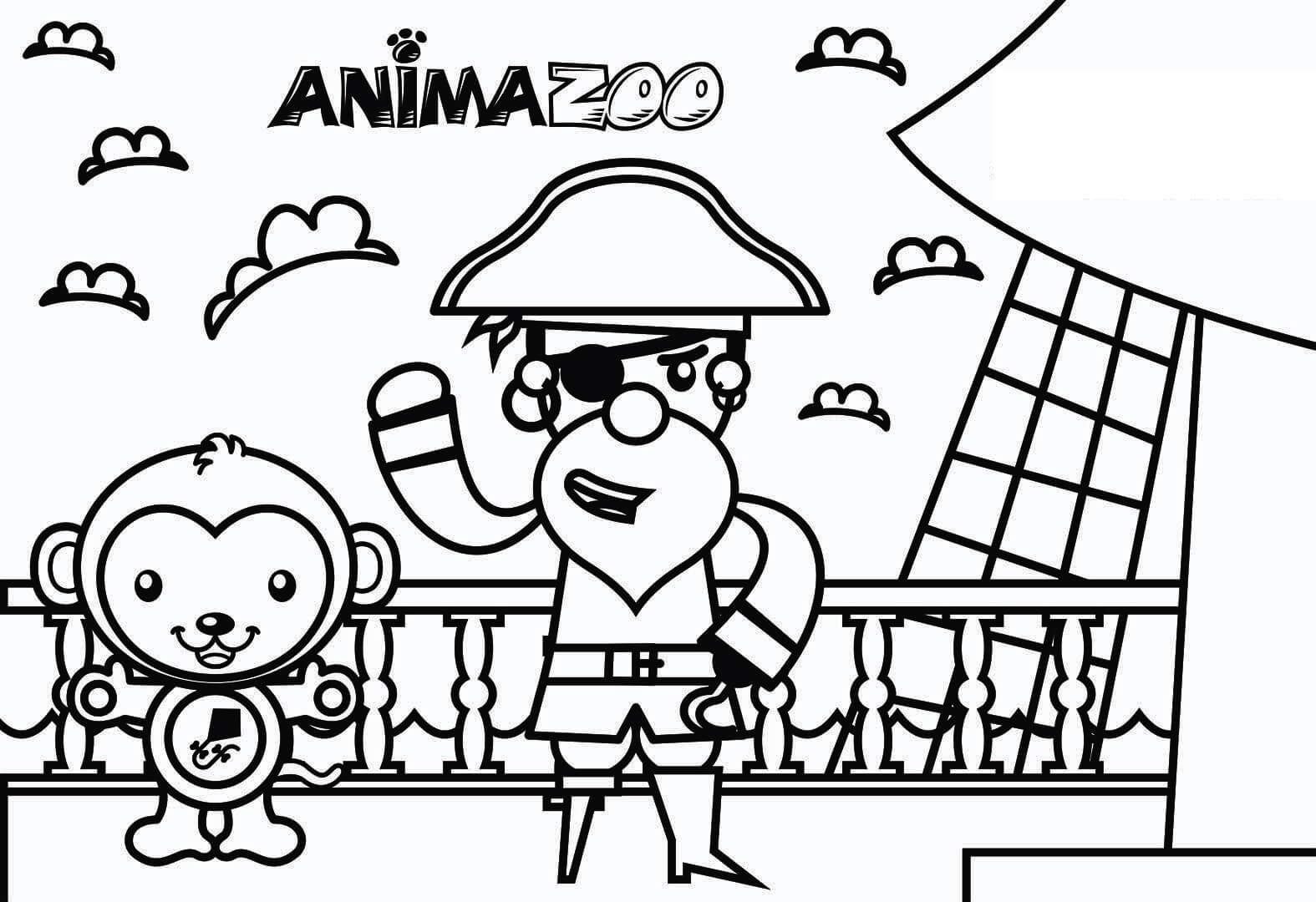 Desenho de Kako do Animazoo para Colorir