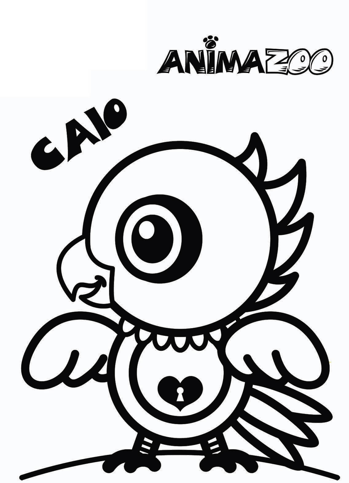 Desenho do Caio de Animazoo para Colorir