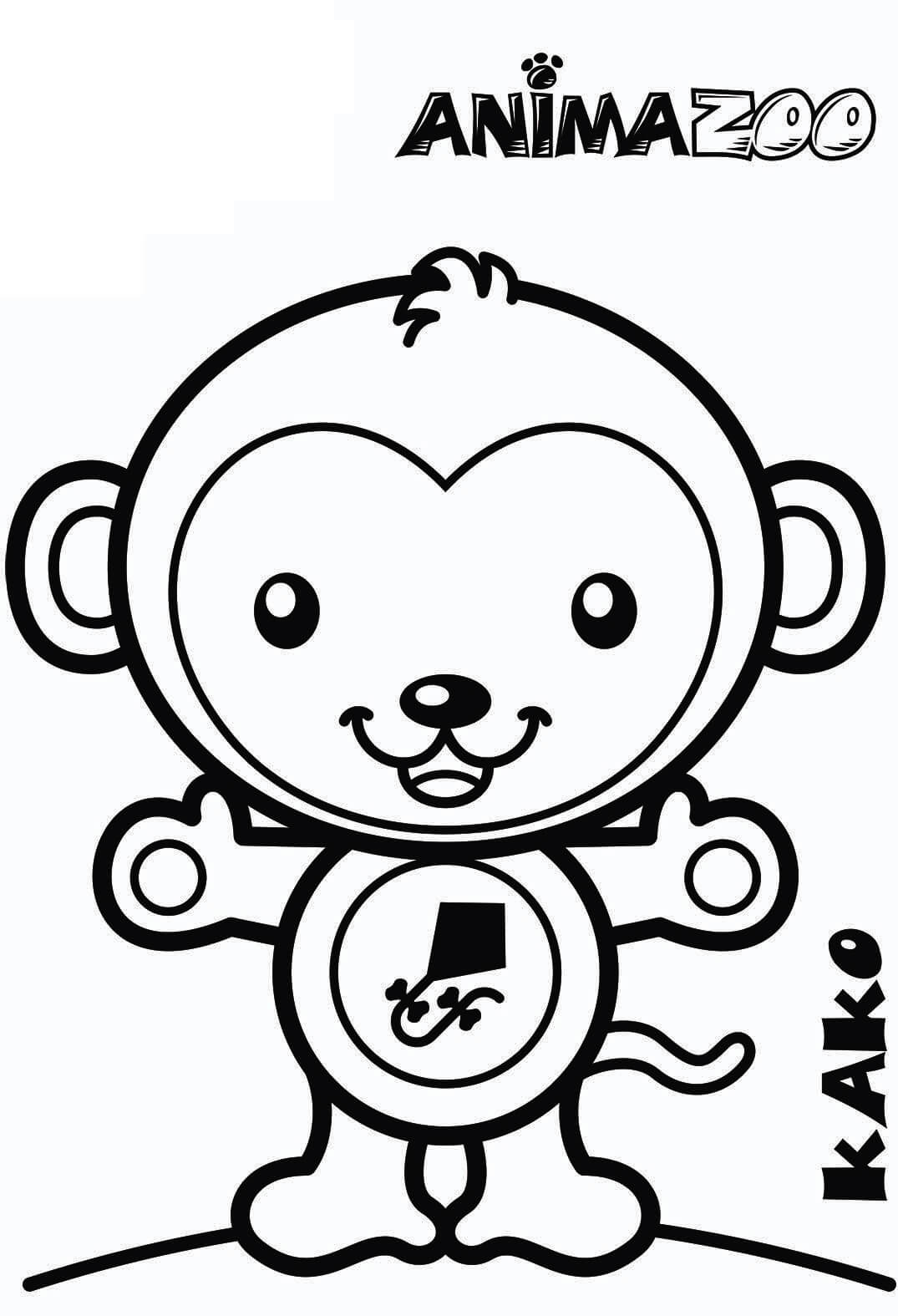 Desenho Kako de Animazoo para Colorir