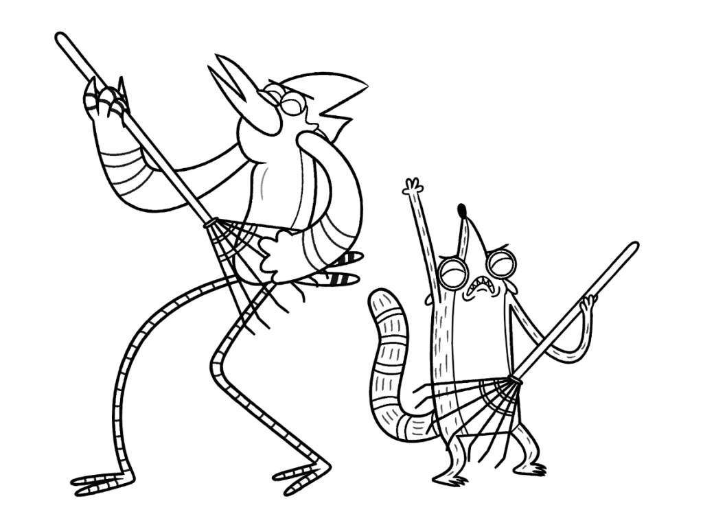 Desenho de Banda de Apenas um Show para Colorir Grátis