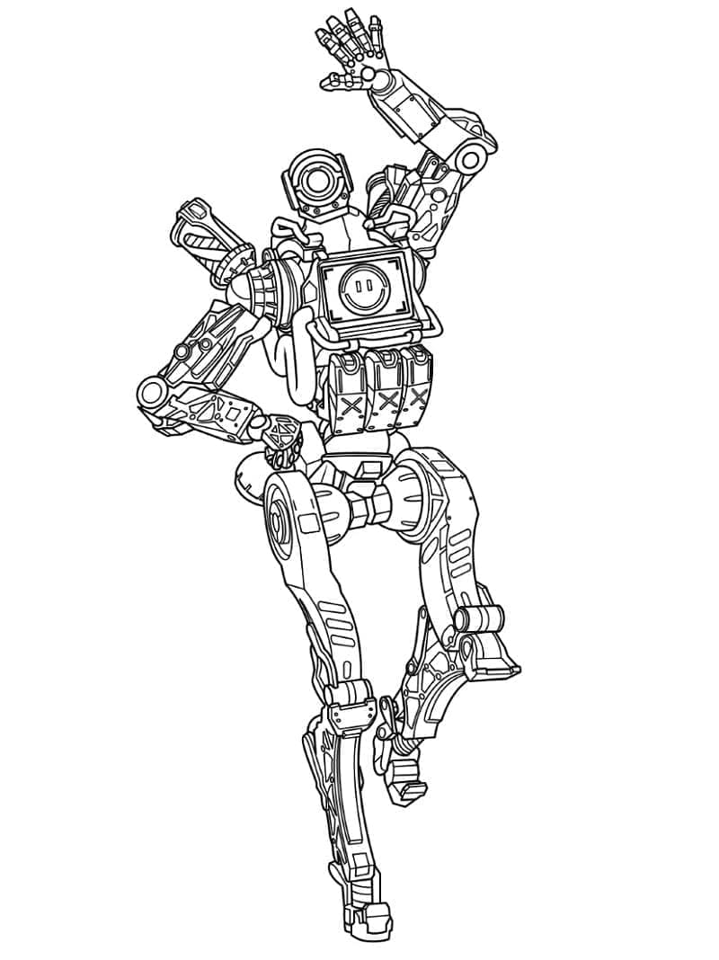 Desenho de Pathfinder Apex Legends Grátis para Colorir