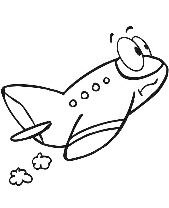 Desenhos de Avião para Colorir