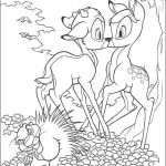 Desenho de Bambi Beijá Faline para Colorir 150×150