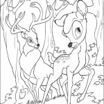 Desenho de Bambi Curioso para Colorir 150×150