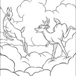 Desenho de Bambi e Faline para Colorir 150×150