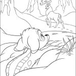 Desenho de Bambi e Grande Príncipe da Floresta para Colorir 150×150